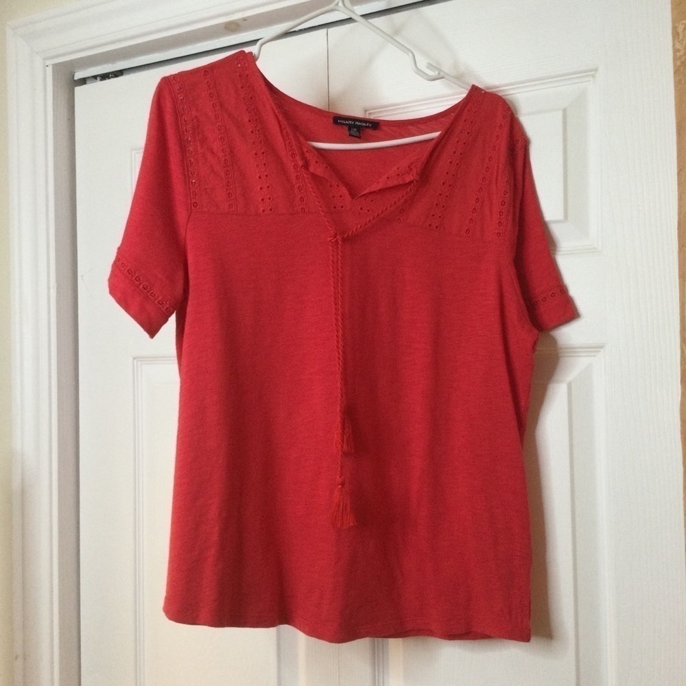 Festive red T-shirt sweater